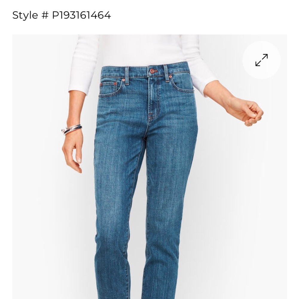 Size 12 high waist modern ankle Talbots women’s jeans